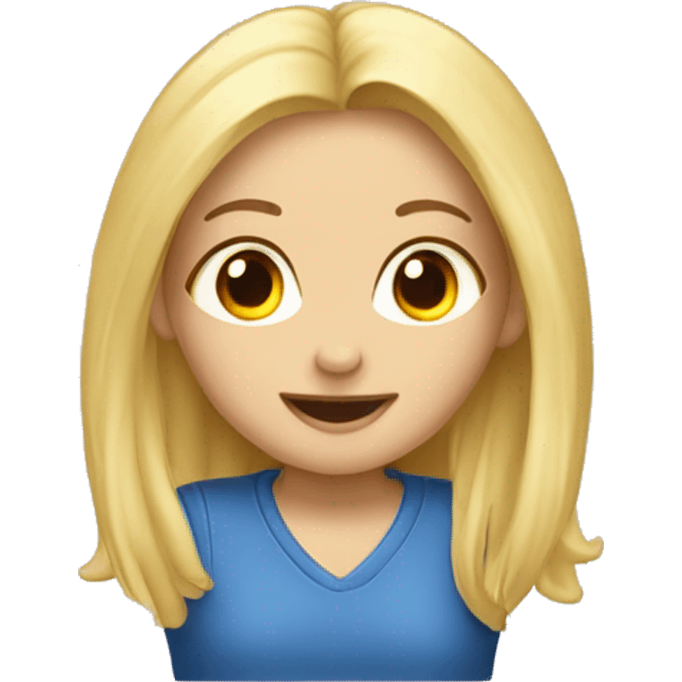 grauhaariger Junge und blondes Mädchen emoji