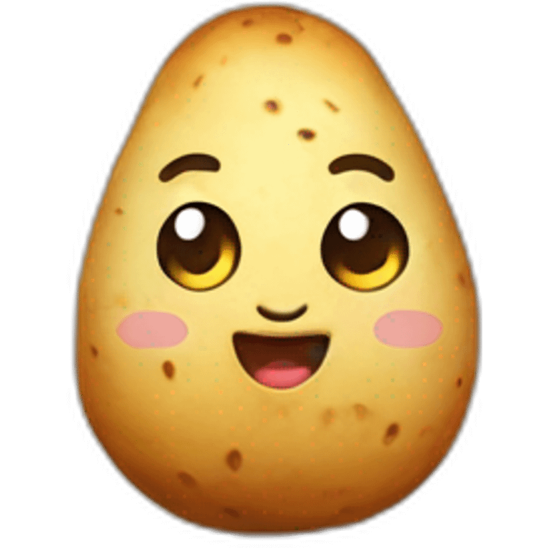 Kawaii potato emoji