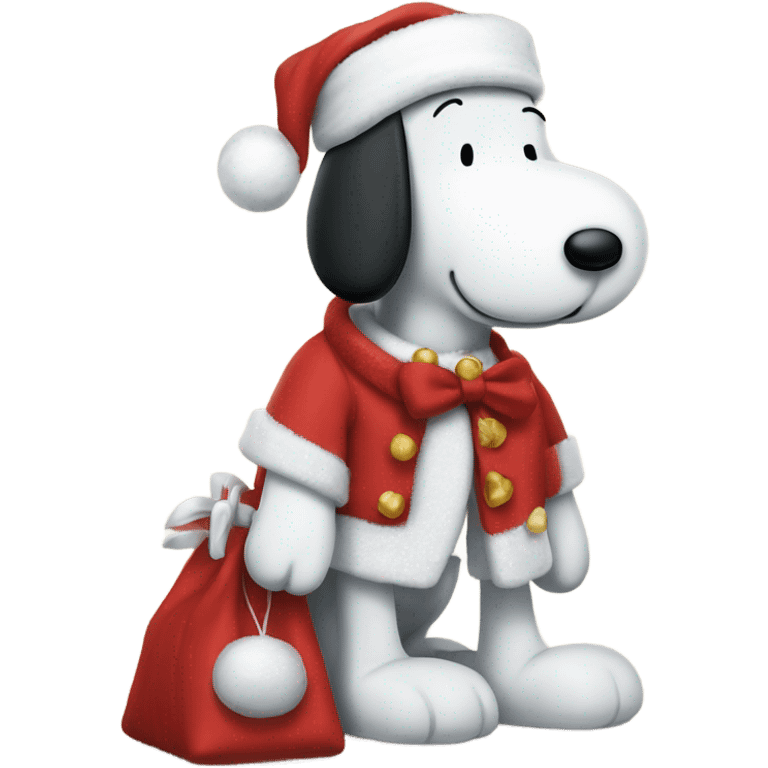 snoopy vestito da babbo natale emoji