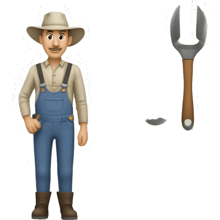 farmer tools bunch  emoji