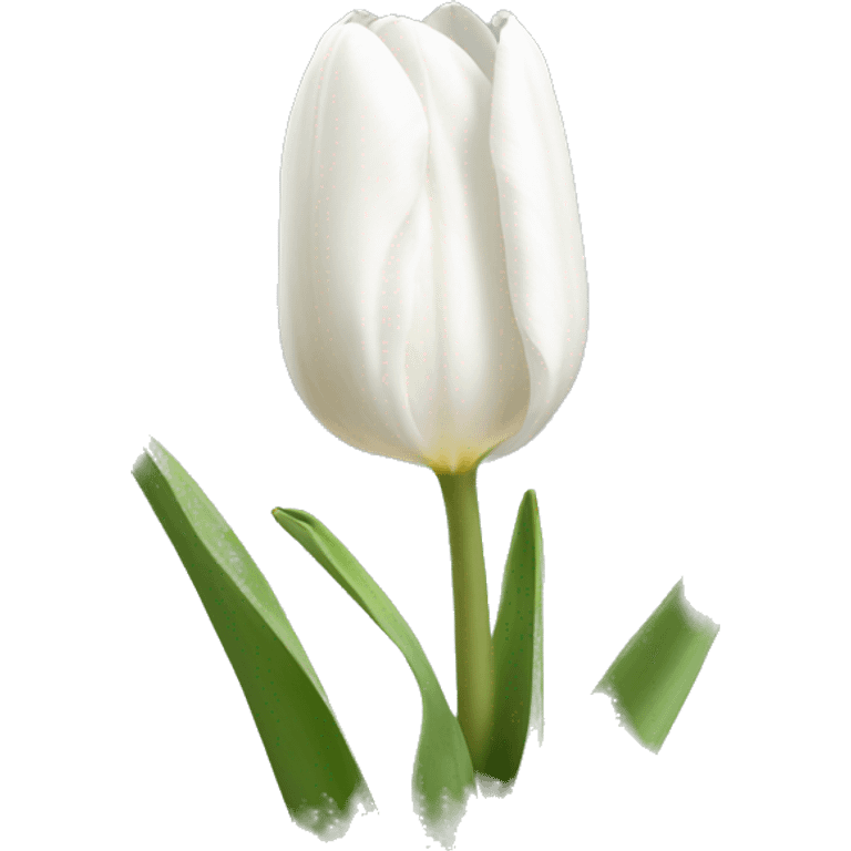 White tulips emoji