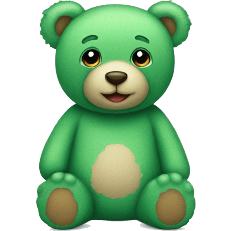 green teddy bear  emoji