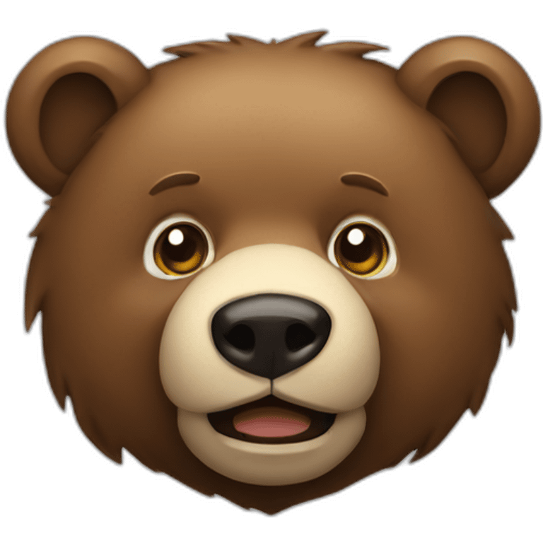 Bear in chain emoji