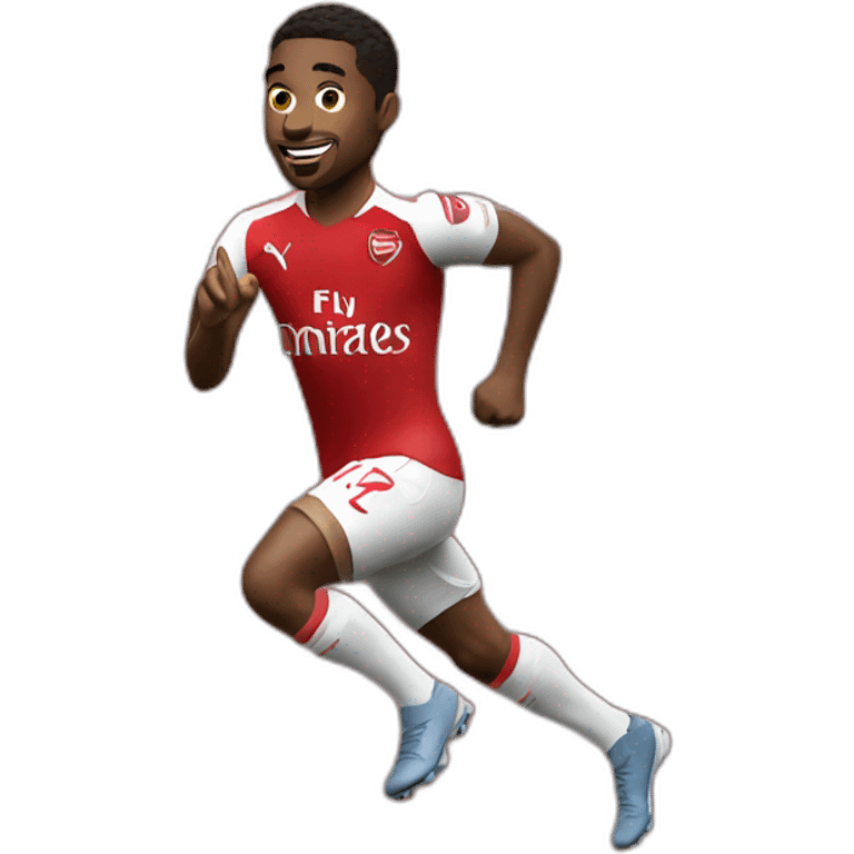 arsenal player running emoji