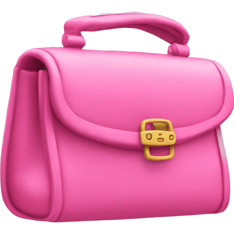 pink channel flap purse emoji