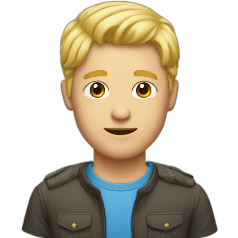 computer blond guy emoji