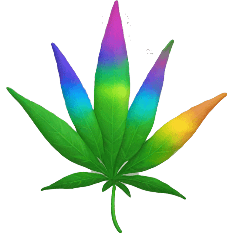 weed rainbow emoji