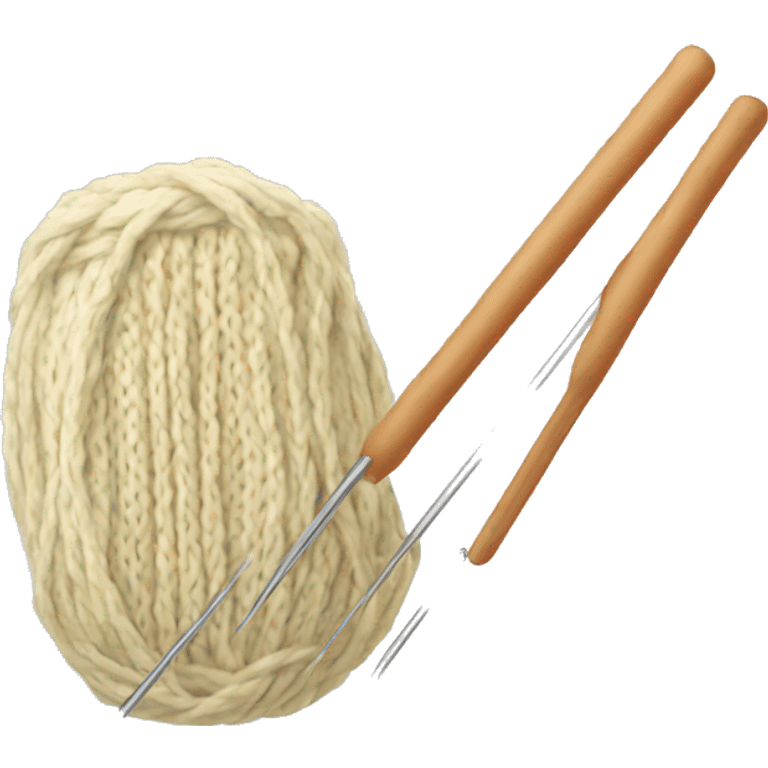 Knitting needles emoji