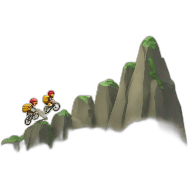 going up the mountain emoji