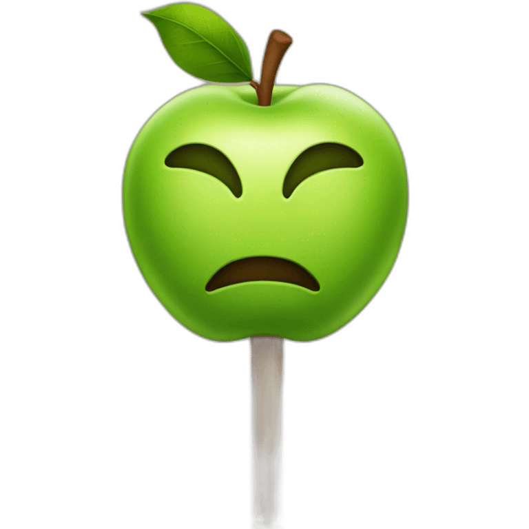 Apple on a stick emoji