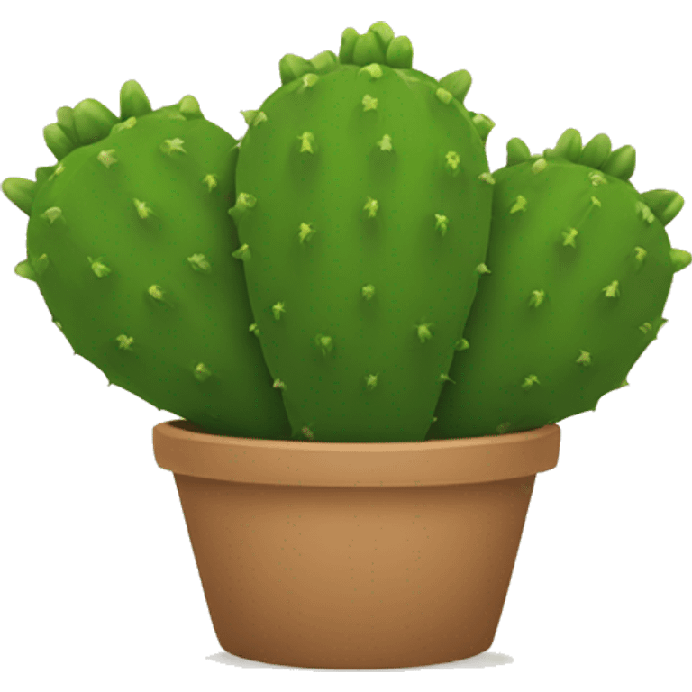 round Nopal without pot emoji