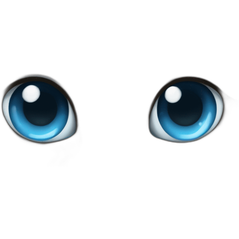 cara gato persa blanco ojos celeste emoji