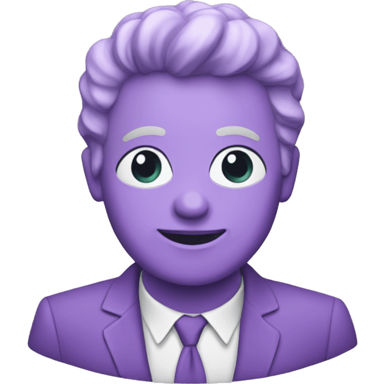 Un chet mauve emoji