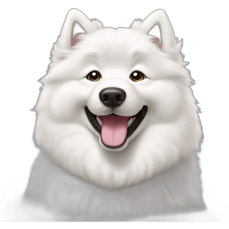 Happy samoyed emoji