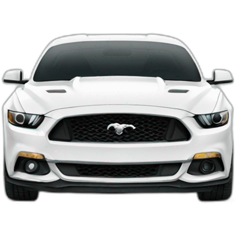 2017 White Mustang emoji