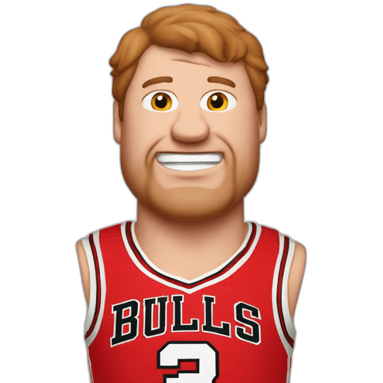 peter griffin  wearing chikago bulls jersey emoji