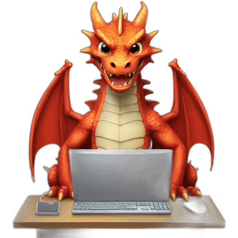 dragon computer hacker emoji