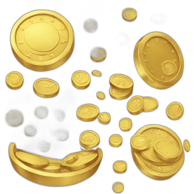 Gold coin big emoji