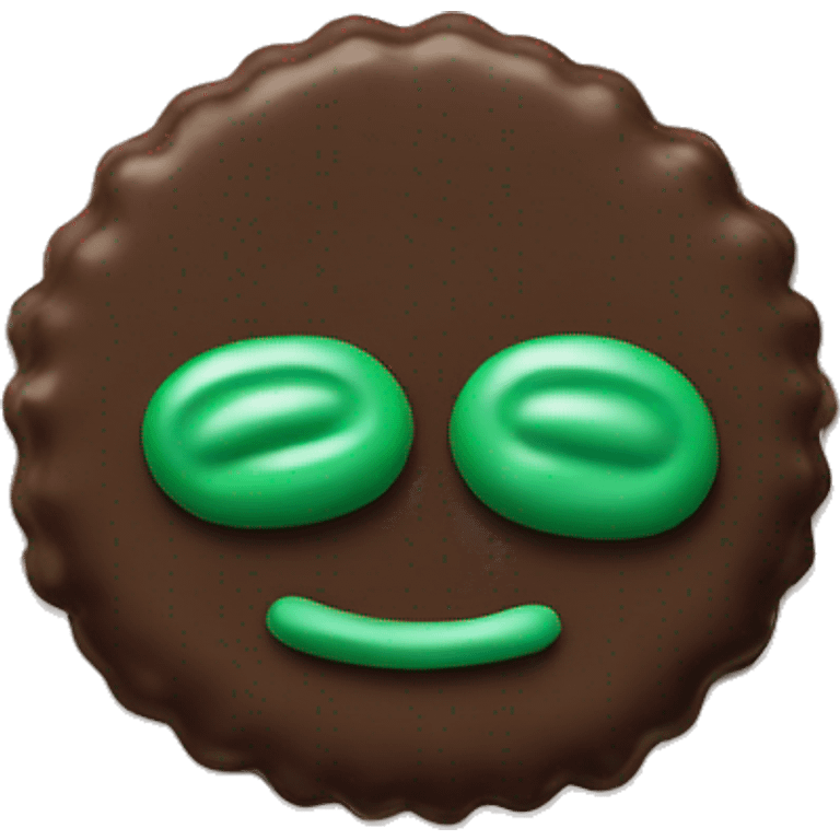 a single thin mint cookie emoji