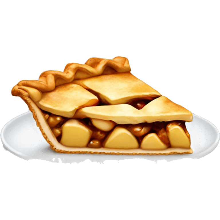 Slice of apple pie emoji