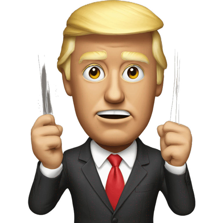 Trump as string puppet  emoji