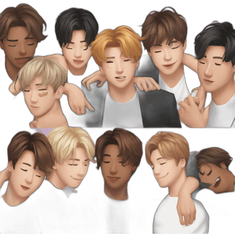 bts in love emoji