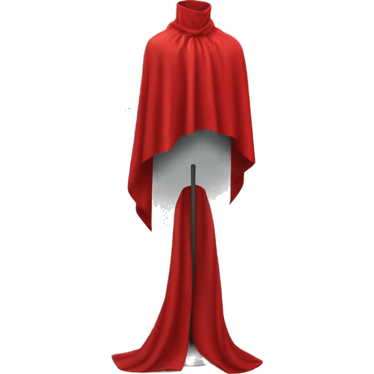 faceless mannequin flapping red cape emoji