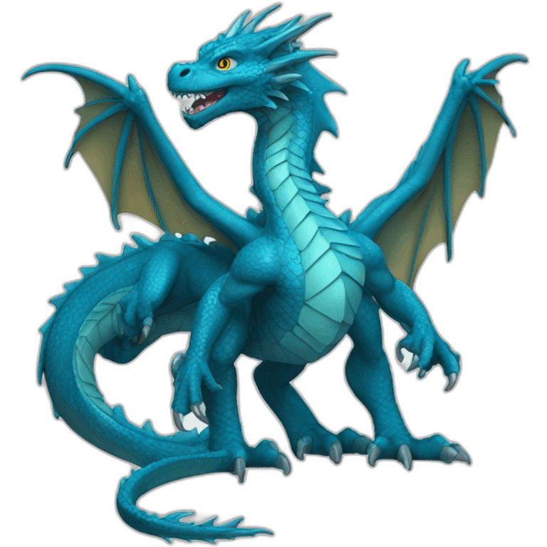 Dragon bleu emoji