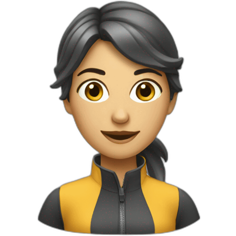 Femme à velo emoji