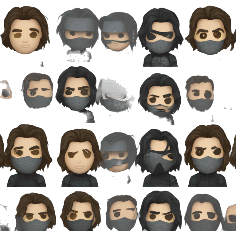 The winter soldier with a mask emoji