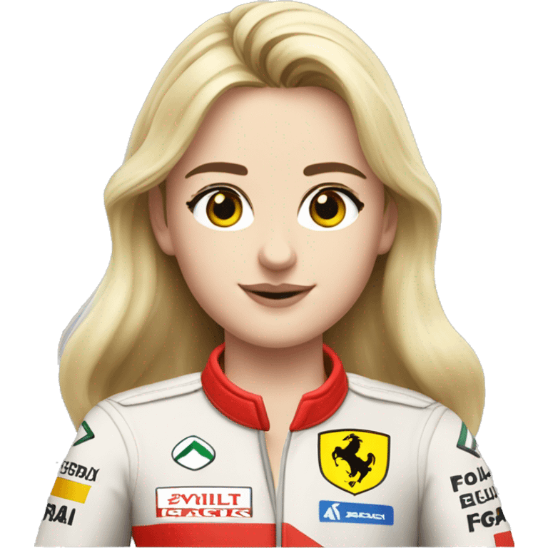 formula 1 ferrari Charles Leclerc blond woman emoji