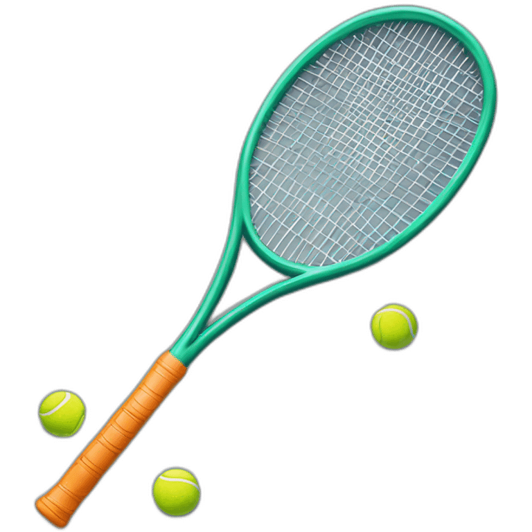 tennis racket with ball emoji