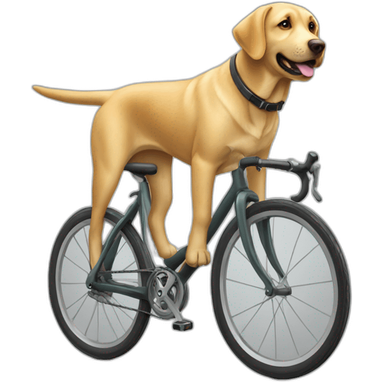 Labrador auf velo emoji