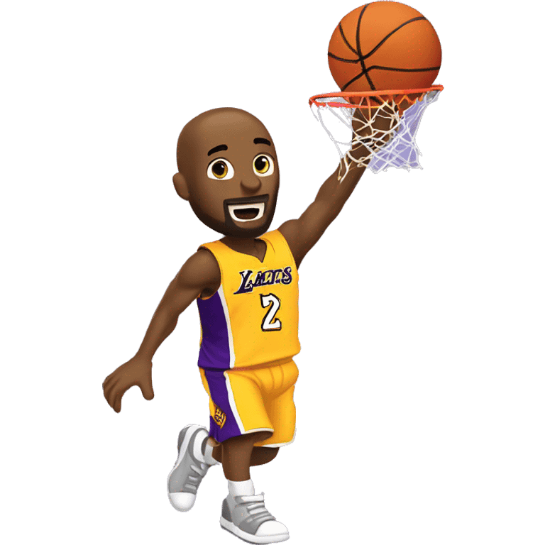 Kobe shooting a basketball emoji