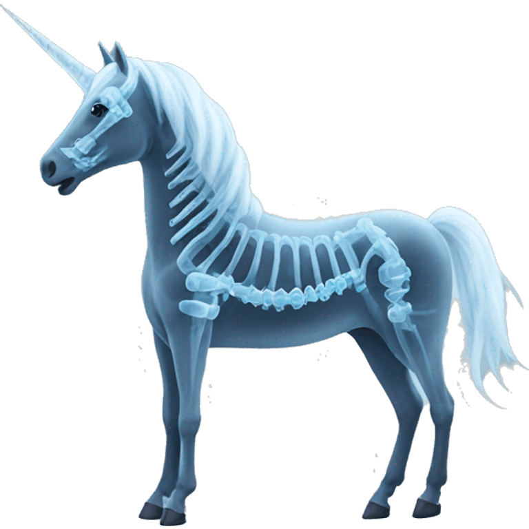 unicorn x-ray emoji