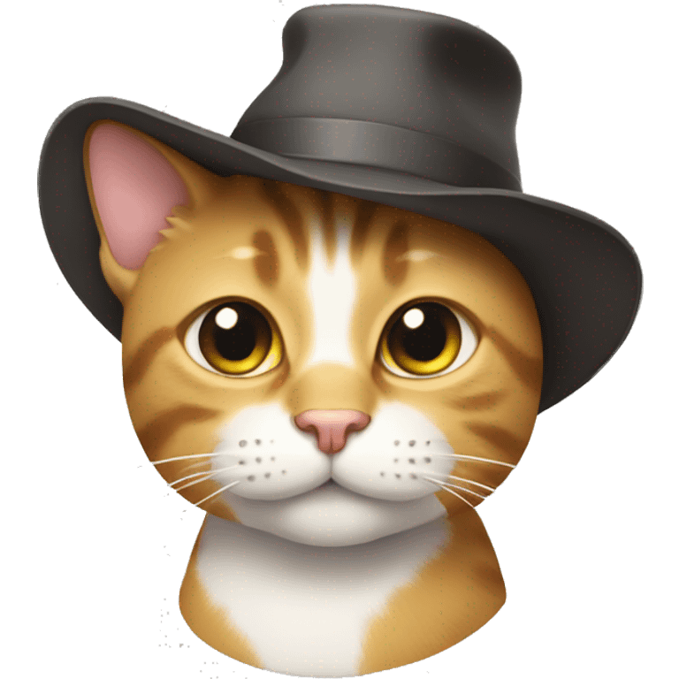 Cat with hat emoji