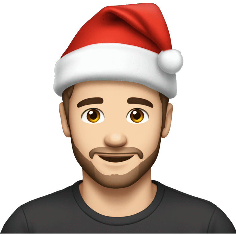 Liam Payne wearing santa hat emoji