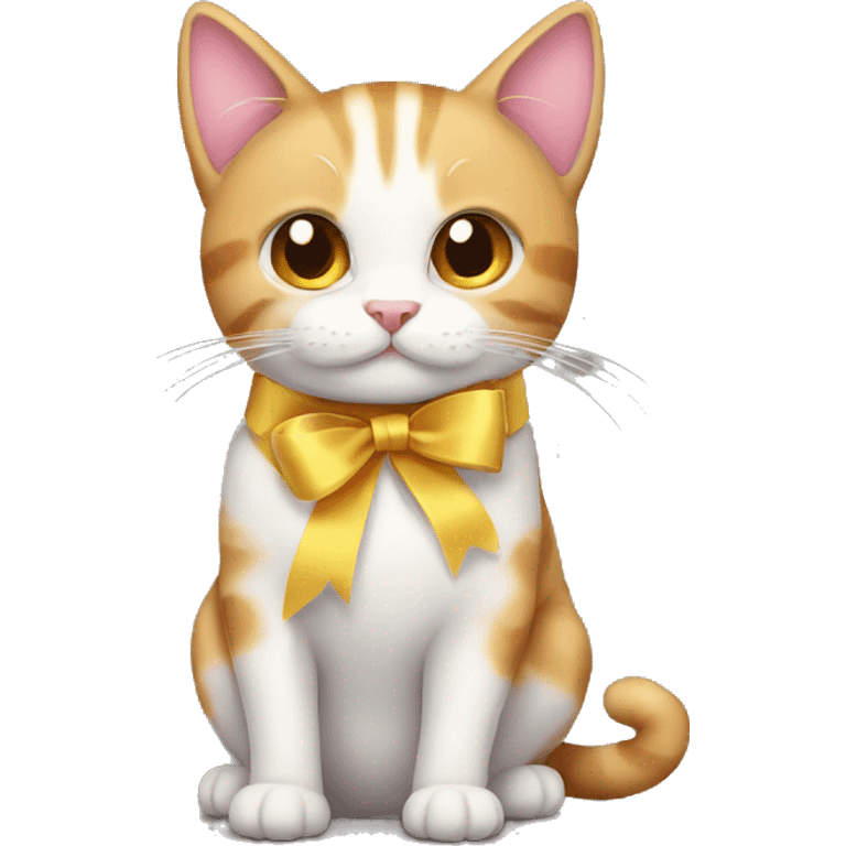 Cat with ribbon emoji