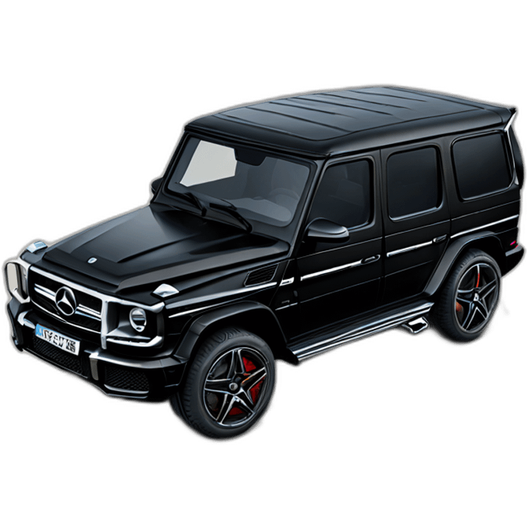 Black Mercedes g63 emoji