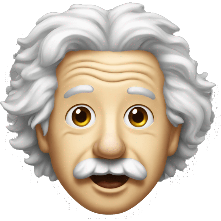 albert einstein with tongue out emoji