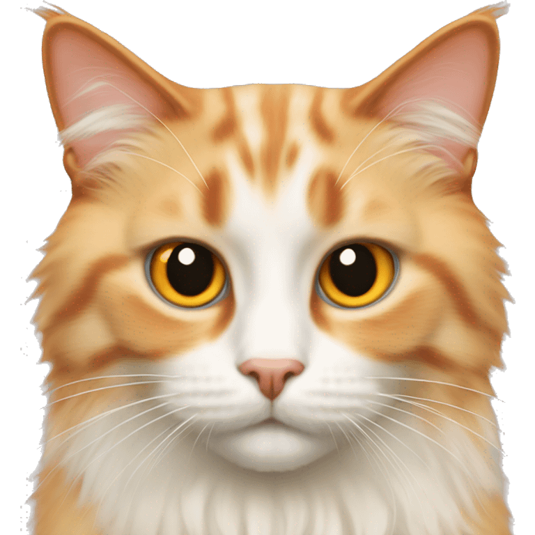 Orange ragdoll cat emoji