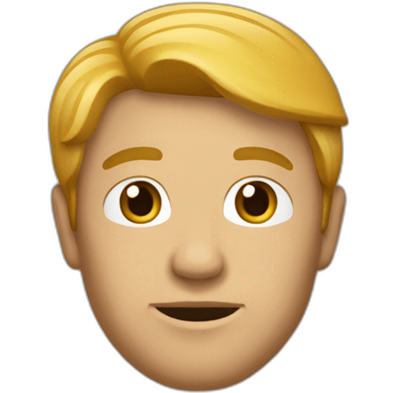 homme typé avec des cheveaux emoji