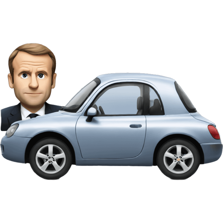 Cars and macron emoji