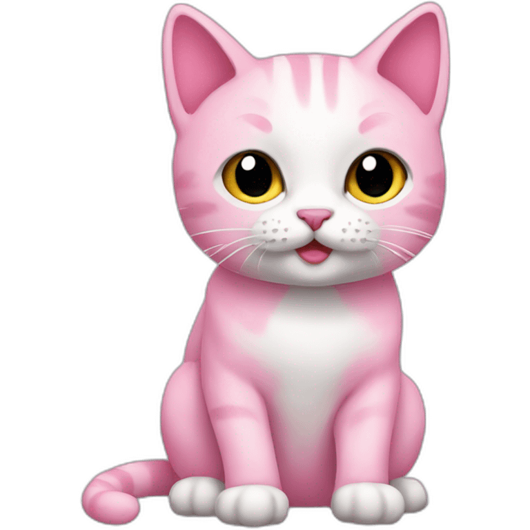 cats pink emoji