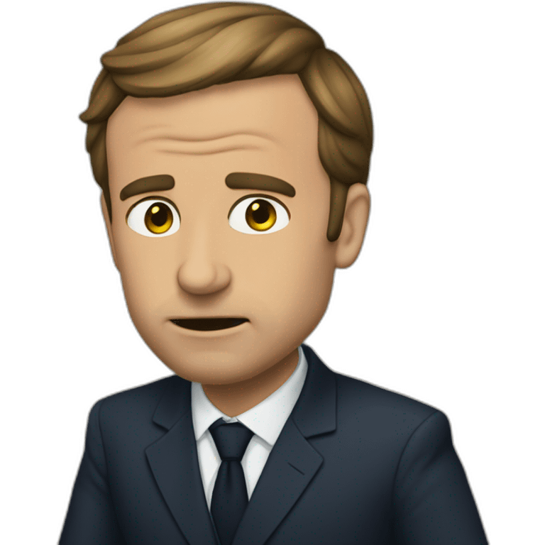 Macron qui pleure emoji