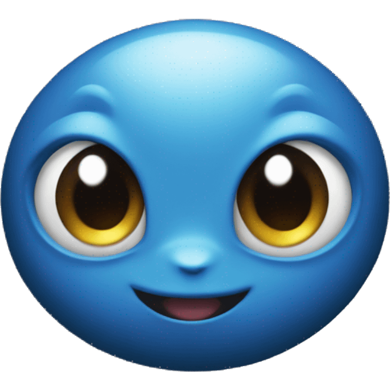 Blue eyed Pokemon on black emoji