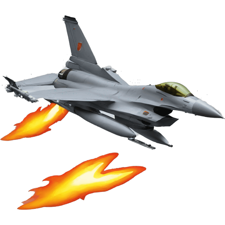 fire f16 jet emoji