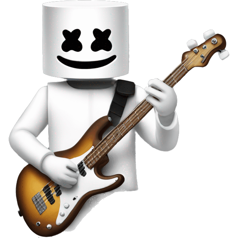 DJ marshmello playing Bass nostalgic emoji