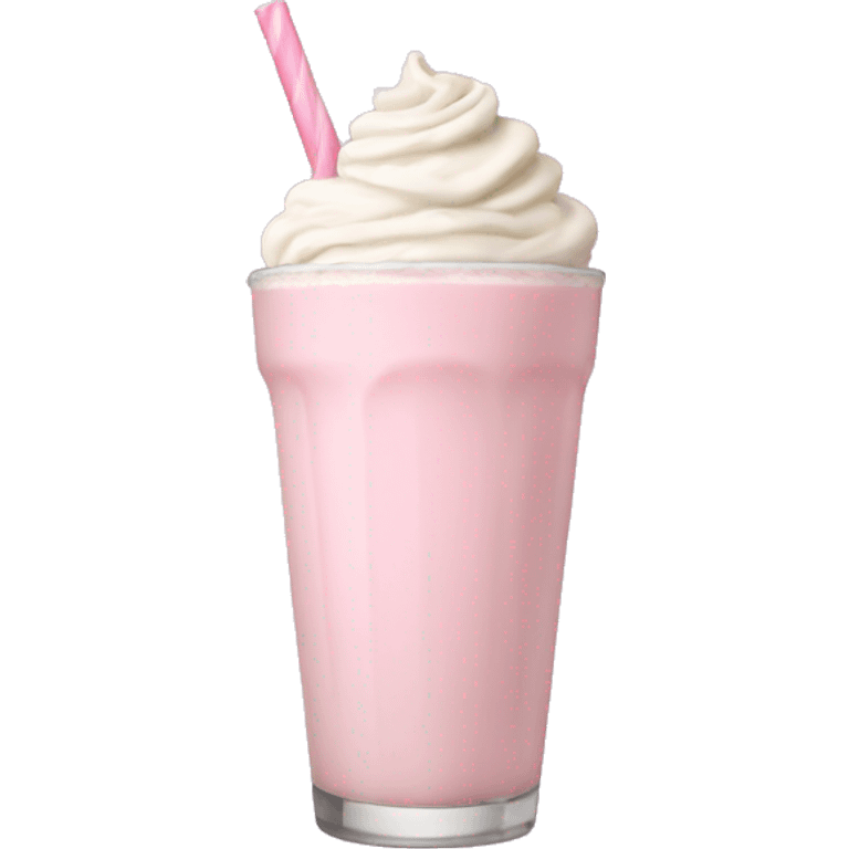 light pink milkshake emoji