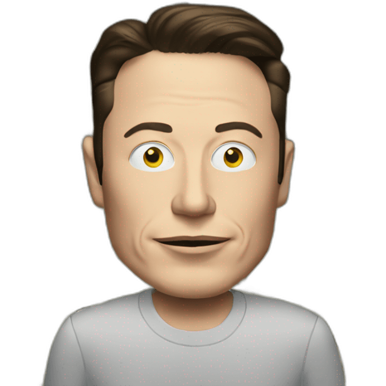 ELON MUSK WITH MONEY IN EYES emoji